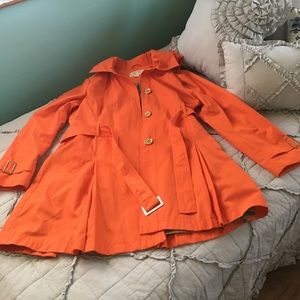 MICHAEL by Michael Kors Orange Trench Coat